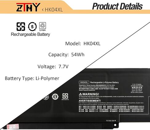 استبدال بطارية HK04XL L82391-005 لجهاز HP EliteBook X360 1030 G7 G8 EliteBook X360 1040 G7 G8 Series Laptop HK04054XL L82391-007 L82391-006 HSTNN-IB9H L79376-1B1 L79376-1B2 7.7V 54Wh 4-خلية 6669 مللي أمبير in Kuwait