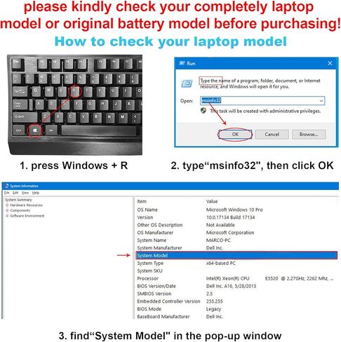 يتوهم شراء بطارية كمبيوتر محمول GP952 جديدة لجهاز Dell Inspiron 1525 1526 1545 بطارية ليثيوم أيون ذات 6 خلايا 58WH - GP952 in Kuwait