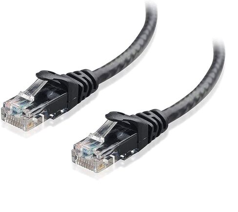 كابل ماترز - حزمة واحدة من كابل إيثرنت Cat6 طويل بدون متاعب بطول 50 قدم (كابل Cat6، كابل Cat 6) باللون الأسود و5 حزم كابل إيثرنت قصير Cat6 بطول 5 أقدام in Kuwait