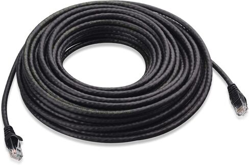 كابل ماترز - حزمة واحدة من كابل إيثرنت Cat6 طويل بدون متاعب بطول 50 قدم (كابل Cat6، كابل Cat 6) باللون الأسود و5 حزم كابل إيثرنت قصير Cat6 بطول 5 أقدام in Kuwait