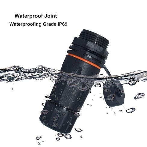SYSTON مقاوم للماء RJ45 مقرنة IP68، إيثرنت أنثى إلى أنثى مقرنة لتوسيع CAT6 / CAT5 8P8C شبكة LAN كابل، موصل سلك مقاوم للطقس للاستخدام الداخلي / الخارجي محول موسع PoE (2 حزمة) in Kuwait