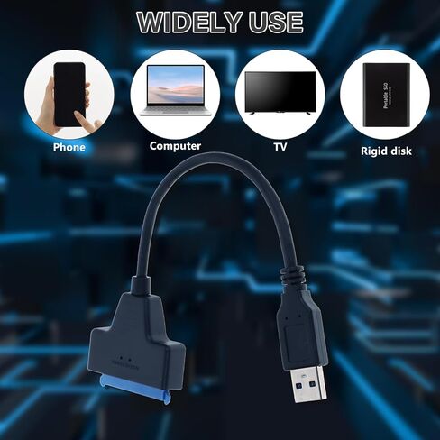 كابل محول القرص الصلب USB محول خارجي لنقل بيانات SSD مقاس 2.5 بوصة مع موصل القرص الصلب المحمول عالي السرعة in Saudi Arabia