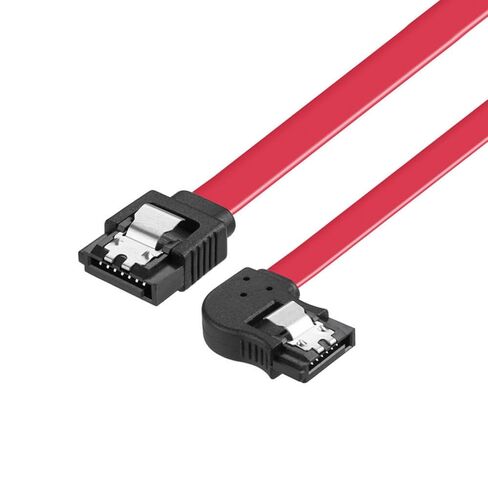 SATAIII 7Pin Locking Data Cable Angled Head Durability Construction SATA3.0 Cable for Quickly Upgrading Storage Devices Angled Locking Cable in Kuwait