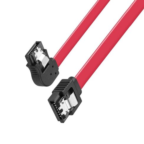 SATAIII 7Pin Locking Data Cable Angled Head Durability Construction SATA3.0 Cable for Quickly Upgrading Storage Devices Angled Locking Cable in Kuwait