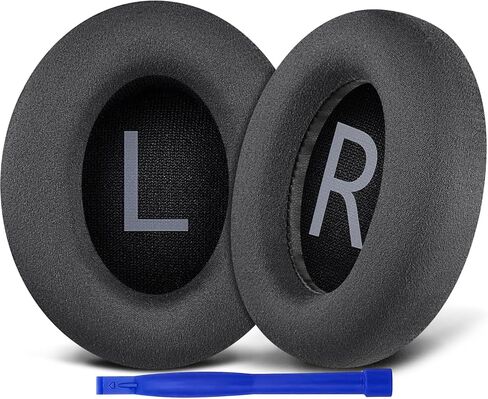 SOULWIT Micro Suede Replacement Earpads for Bose 700 (NC700) Wireless Headphones, Ear Pads Cushions with High-Density Noise Cancelling Foam, Added Thickness - Black in Saudi Arabia