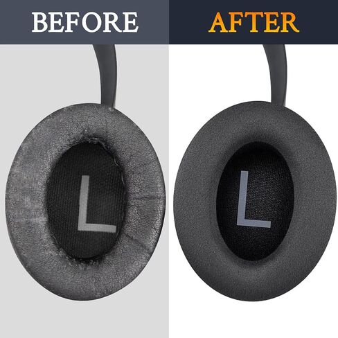 SOULWIT Micro Suede Replacement Earpads for Bose 700 (NC700) Wireless Headphones, Ear Pads Cushions with High-Density Noise Cancelling Foam, Added Thickness - Black in Saudi Arabia