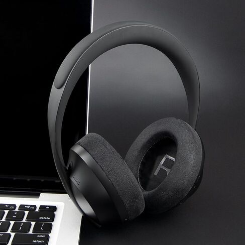 SOULWIT Micro Suede Replacement Earpads for Bose 700 (NC700) Wireless Headphones, Ear Pads Cushions with High-Density Noise Cancelling Foam, Added Thickness - Black in Saudi Arabia