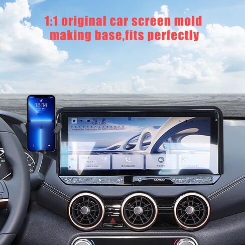 حامل هاتف Nissan Rogue 2021 - 2025 Sentra 2020 - 2025 Altima 2019 - 2025 ملحقات الملحقات، حامل هاتف السيارة متوافق مع شاشة Nissan Rogue Sentra Altima 8 بوصة، بلاستيك أسود in Kuwait