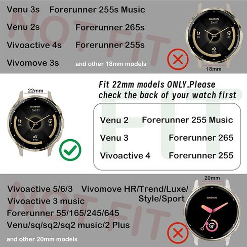 22mm Metal Magnetic Compatible with Garmin Venu 3 Watch Band 45mm/Venu 4 45mm/Venu 2/Vivoactive 4, Quick Release Stainless Steel Mesh Strap for Forerunner 570-47mm/265/255 Women Men in Saudi Arabia