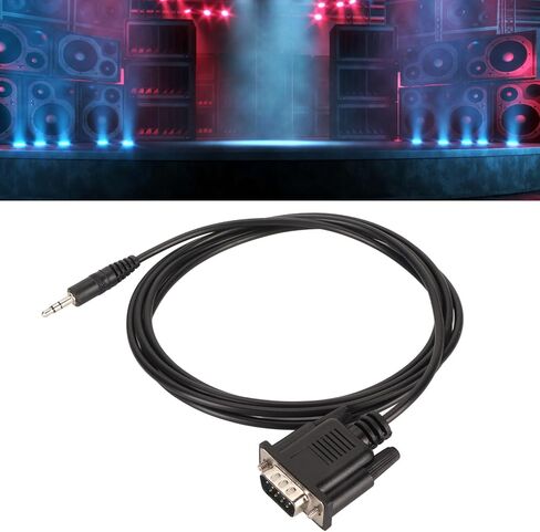 كابل ذكر DB9 ذكر إلى DC3.5mm، كابل تسلسلي RS232 محمول من مادة PVC للتوصيل والتشغيل، مع تخفيف الضغط بشكل ممتاز، لنقل بيانات سريع ومستقر in Saudi Arabia
