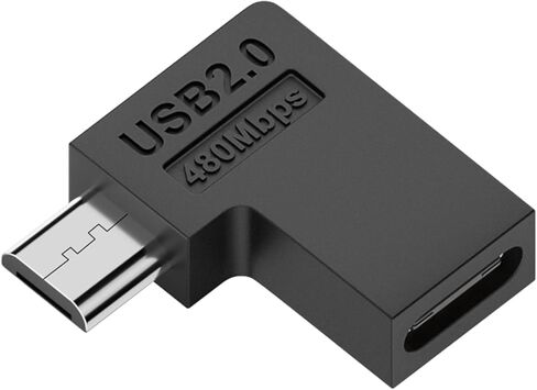 محول USB 90 درجة ذكر إلى نوع C موصل سالب لأجهزة الكمبيوتر المحمول PC USB شواحن تمديد محول المحمولة و in Kuwait