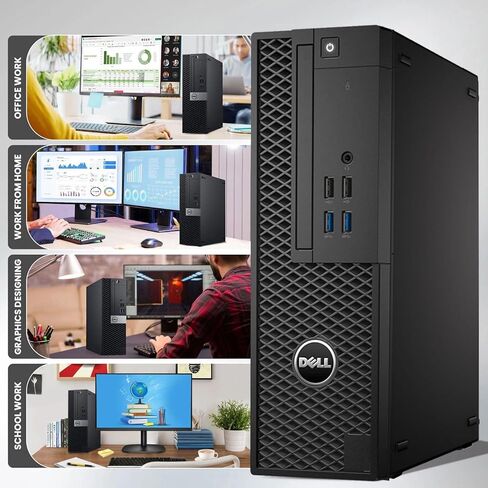كمبيوتر سطح المكتب Dell Precision 3420 SFF - الجيل السادس من Intel Core i7-6700 - ذاكرة وصول عشوائي سعتها 8 جيجابايت - محرك أقراص SSD سعة 256 جيجابايت - WiFi - لوحة مفاتيح وماوس لاسلكيين - كمبيوتر محطة العمل المنزلية والمكتبية - Windows 11 Pro (متجدد) in Kuwait