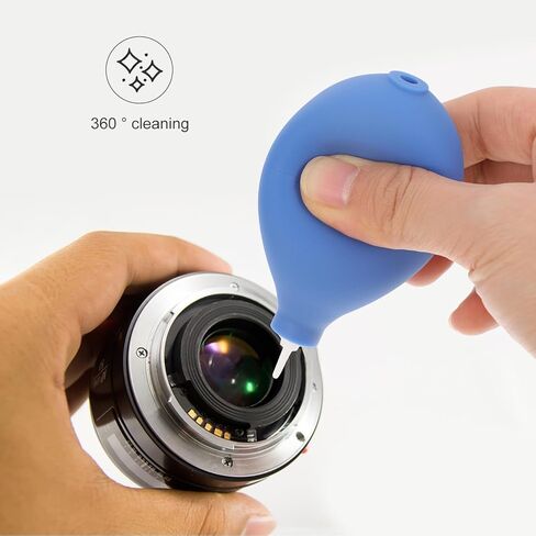 Mini Squeeze Air Blower Dust for Camera Lens and Keyboard, Portable Compressed Air Pump for Electronics Maintenance, Blue in Kuwait