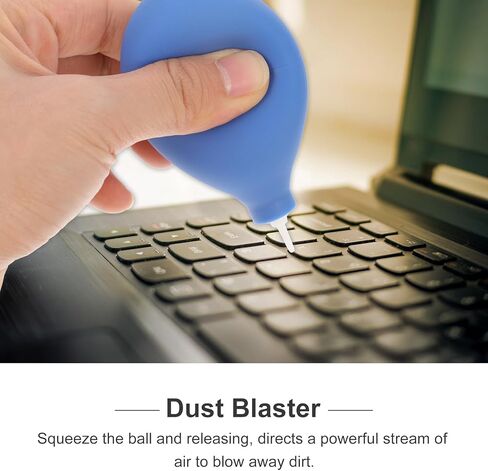 Mini Squeeze Air Blower Dust for Camera Lens and Keyboard, Portable Compressed Air Pump for Electronics Maintenance, Blue in Kuwait