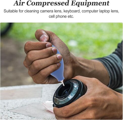 Mini Squeeze Air Blower Dust for Camera Lens and Keyboard, Portable Compressed Air Pump for Electronics Maintenance, Blue in Kuwait