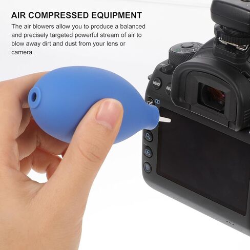 Mini Squeeze Air Blower Dust for Camera Lens and Keyboard, Portable Compressed Air Pump for Electronics Maintenance, Blue in Kuwait