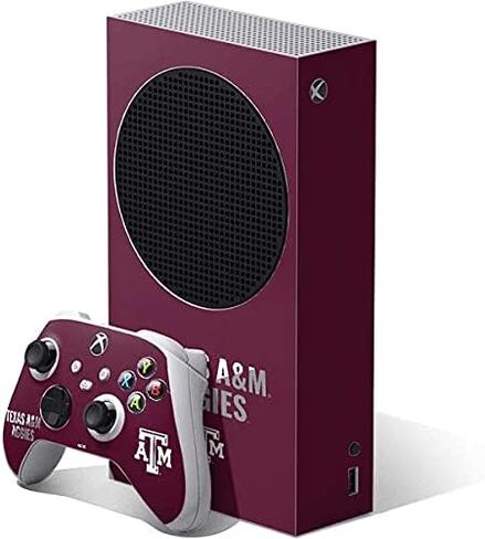 غلاف Skinit المخصص للألعاب المتوافق مع حزمة Xbox Series S - تصميم Aggies من جامعة Texas A&M المرخص رسميًا in Kuwait