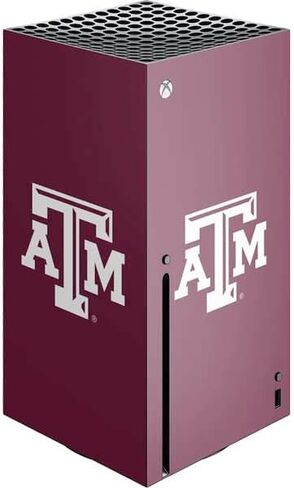 غلاف Skinit المخصص للألعاب متوافق مع وحدة تحكم Xbox Series X - تصميم TAM مرخص رسميًا من جامعة Texas A&M in Kuwait