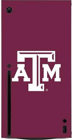 غلاف Skinit المخصص للألعاب متوافق مع وحدة تحكم Xbox Series X - تصميم TAM مرخص رسميًا من جامعة Texas A&M in Kuwait