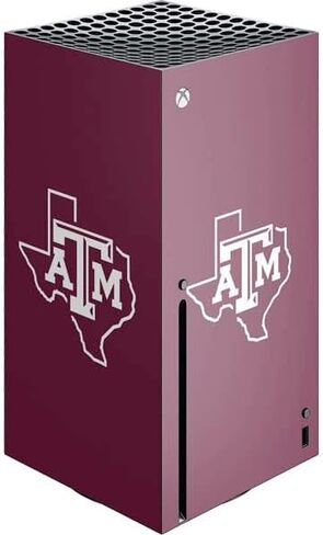 غلاف Skinit المخصص للألعاب متوافق مع وحدة تحكم Xbox Series X - تصميم TAM مرخص رسميًا من جامعة Texas A&M in Kuwait