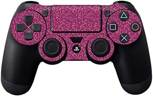 غلاف MightySkins متوافق مع وحدة تحكم Sony PS4 - أرجواني Swirls | غطاء ملتف واقٍ ومتين وفريد ​​من نوعه من الفينيل | سهل التطبيق والإزالة وتغيير الأنماط | صنع في الولايات المتحدة الأمريكية in Kuwait