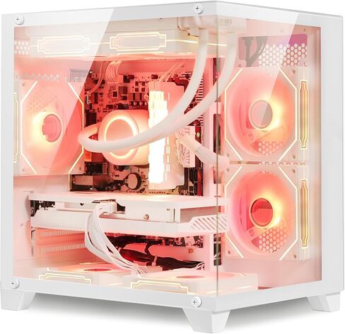 Panorama Gaming PC Desktop RTX 5070 12GB- Intel Core i5-13400F, 16GB DDR4 RAM, 1TB PCIe SSD, WiFi + BT, Windows 11 -RGB Prebuilt Computer-White in Saudi Arabia