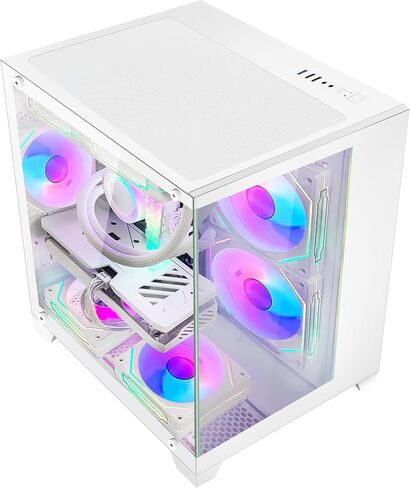 Panorama Gaming PC Desktop RTX 5070 12GB- Intel Core i5-13400F, 16GB DDR4 RAM, 1TB PCIe SSD, WiFi + BT, Windows 11 -RGB Prebuilt Computer-White in Saudi Arabia