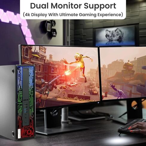 كمبيوتر مكتبي BTO BX8G2 HP RGB للألعاب - معالج Intel i5 الجيل السادس - ذاكرة الوصول العشوائي DDR4 سعة 16 جيجابايت - SSD 512 جيجابايت - GeForce GT 1030 - لوحة مفاتيح وماوس RGB - كمبيوتر الألعاب - Wi-Fi - Windows 11 Pro (متجدد) in Kuwait