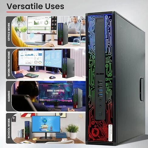 كمبيوتر مكتبي BTO BX8G2 HP RGB للألعاب - معالج Intel i5 الجيل السادس - ذاكرة الوصول العشوائي DDR4 سعة 16 جيجابايت - SSD 512 جيجابايت - GeForce GT 1030 - لوحة مفاتيح وماوس RGB - كمبيوتر الألعاب - Wi-Fi - Windows 11 Pro (متجدد) in Kuwait