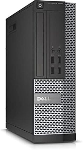 2018 Dell Optiplex 7020 كمبيوتر مكتبي صغير الحجم (Intel Core i5-4570 3.2 جيجا هرتز حتى 3.6 جيجا هرتز، 8 جيجا بايت DDR3 RAM، 3 تيرابايت، DVD-ROM، USB_WIFI، Windows 10 Pro 64 بت) (متجدد) in Kuwait