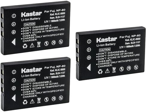 Kastar 3 عبوات بديلة لبطارية COMA-BP1، Mylo COM-1 Mylo COM-2، ROLLEI dp5300 dp5330، Creative Divi CAM 428، YAESU VX-2 VX-2E VX-2R in Kuwait