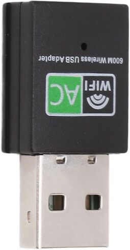 Vikye 600M High Speed USB WiFi Adapter for PC, Dual Band Plug and Play, Stable and Fast Connection in Kuwait
