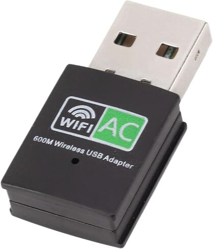 Vikye 600M High Speed USB WiFi Adapter for PC, Dual Band Plug and Play, Stable and Fast Connection in Kuwait