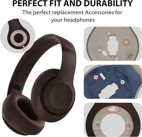 Studio Pro Inside Panel Inner Panel Repair Parts Accessories Repair Kit for Beats Studio Pro（Model A2924） Headphone,Durable Inner Shell Outside Shell Repair Parts(Deep Brown) in Saudi Arabia