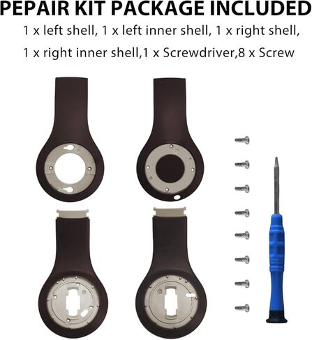 Studio Pro Inside Panel Inner Panel Repair Parts Accessories Repair Kit for Beats Studio Pro（Model A2924） Headphone,Durable Inner Shell Outside Shell Repair Parts(Deep Brown) in Saudi Arabia