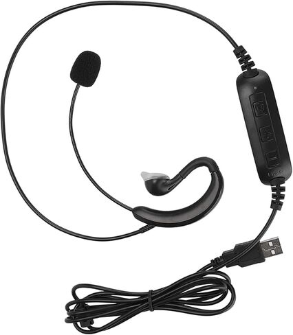 Keenso USB EarHook Headset Suitable for Skype/QQ/MSN Online Language Chat Signal to Noise Ratio gt; 58dB in Kuwait