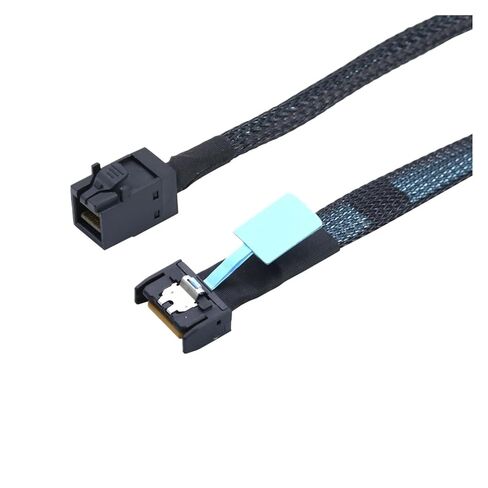 LONRIONSAS#PCIE Slimline SFF-8654 MCIO 4I 4X 38-Pin to S1A1S HD SFF-8643 Support PCIe Gen5 Server Adapter Cable(0.5M) in Kuwait