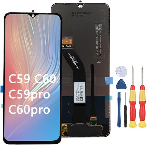 شاشة LCD متوافقة مع Oukitel C59 / C59 Pro / C60 / C60 Pro شاشة LCD تعمل باللمس قطع غيار إصلاح الجمعية مع الأدوات. in Kuwait