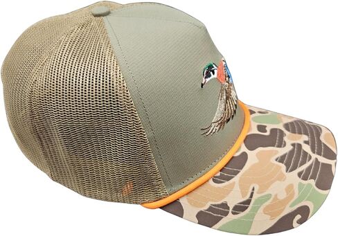 قبعة بحبل Snapback قابلة للتعديل/بطة مطرزة، أو سمكة، أو قرن الوعل، أو الدب، أو شعارات عمود الصيد مع حافة مموهة in Saudi Arabia