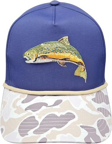 قبعة بحبل Snapback قابلة للتعديل/بطة مطرزة، أو سمكة، أو قرن الوعل، أو الدب، أو شعارات عمود الصيد مع حافة مموهة in Saudi Arabia