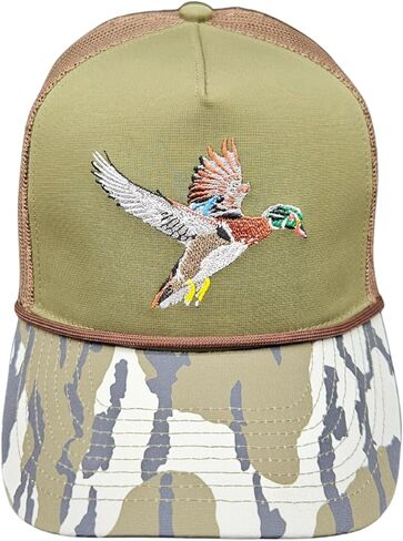 قبعة بحبل Snapback قابلة للتعديل/بطة مطرزة، أو سمكة، أو قرن الوعل، أو الدب، أو شعارات عمود الصيد مع حافة مموهة in Saudi Arabia