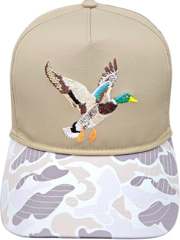 قبعة بحبل Snapback قابلة للتعديل/بطة مطرزة، أو سمكة، أو قرن الوعل، أو الدب، أو شعارات عمود الصيد مع حافة مموهة in Saudi Arabia
