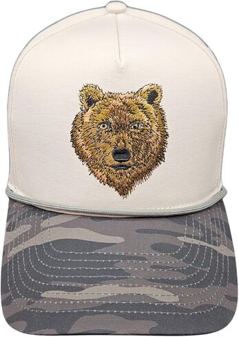 قبعة بحبل Snapback قابلة للتعديل/بطة مطرزة، أو سمكة، أو قرن الوعل، أو الدب، أو شعارات عمود الصيد مع حافة مموهة in Saudi Arabia