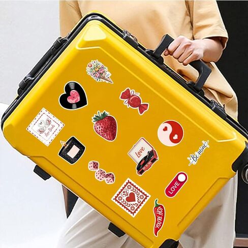 28 Pcs Valentine Stickers Set, Love Hearts Teddy Bear Strawberry Cupid for Scrapbook Laptop Water Bottle Stickers Die-Cut Waterproof for Laptop, Water Bottle, Phone, Window, Helmet in Kuwait