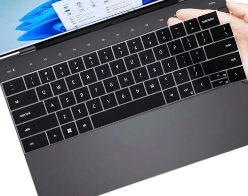 Keyboard Cover for 2025 Dell XPS 13 9345 9350 13.4"& Dell XPS 13 9320 Plus 13.4"& Dell 16 Premium Laptop DA16250 16" Keyboard Protective Skin (Not Fit XPS 14/16 9440 9450 9640)-Black in Saudi Arabia
