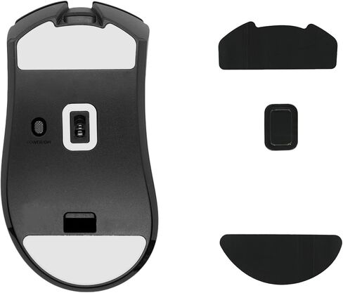 استبدال أقدام الماوس kwmobile متوافق مع ملصق Razer DeathAdder V3 HyperSpeed ​​Computer Mouse Skates - أسود in Kuwait