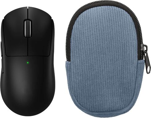 حافظة ماوس kwmobile لجهاز Logitech G PRO X Superlight 2 - حقيبة حمل واقية لماوس بلوتوث - حماية ناعمة من النيوبرين - أزرق عتيق in Kuwait