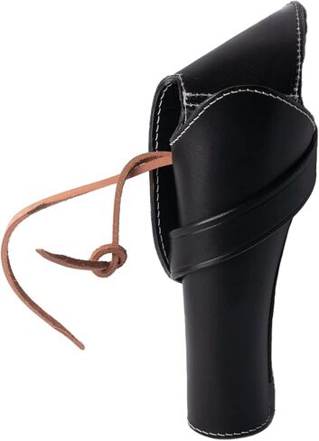 Full Grain Buff Leather Western Gun Holster Cross Draw for 22 .38/357 .44/45 Handtooled Cowboy Cal Revolver - Fits 4" to 6" Barrel in Saudi Arabia