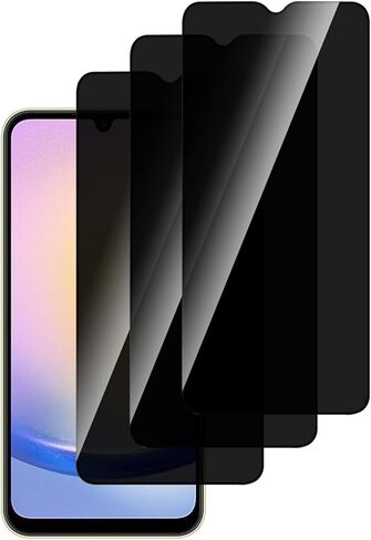 عبوة من 3 قطع من الزجاج المقسى لهاتف Samsung Galaxy S10E، واقي شاشة للخصوصية، مضاد للتجسس فائق الدقة وخالي من الفقاعات ومضاد للخدش، سهل التركيب، صديق للحافظة in Saudi Arabia
