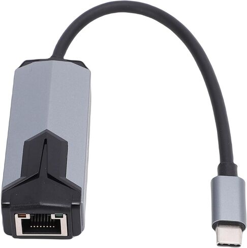محول USB C إلى إيثرنت بسرعة 5 جيجابت في الثانية، محول 5000 ميجابت في الثانية من النوع C إلى RJ45 لأجهزة الكمبيوتر المحمول المكتبية، مع غطاء من الألومنيوم وتصميم تبديد الحرارة in Kuwait